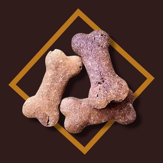 Peanut butter Banana & Bacon Dog Biscuits